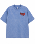 Unisex 100% Cotton Oversized Tee – Blue Acid Wash | Speedy’s Creations